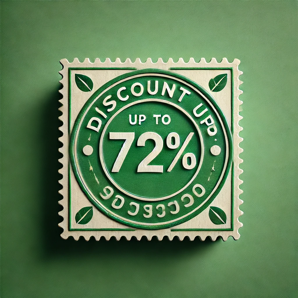 Discounts up to 72